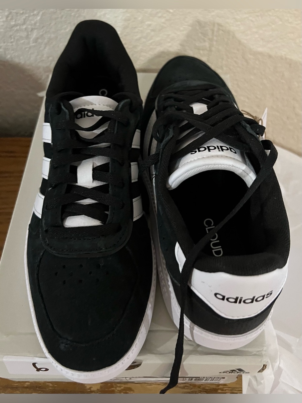 adidas Black and White Classic Low-Top Sneakers